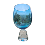 vase en verre bleu Design