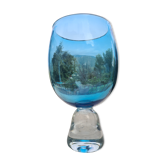 vase en verre bleu Design