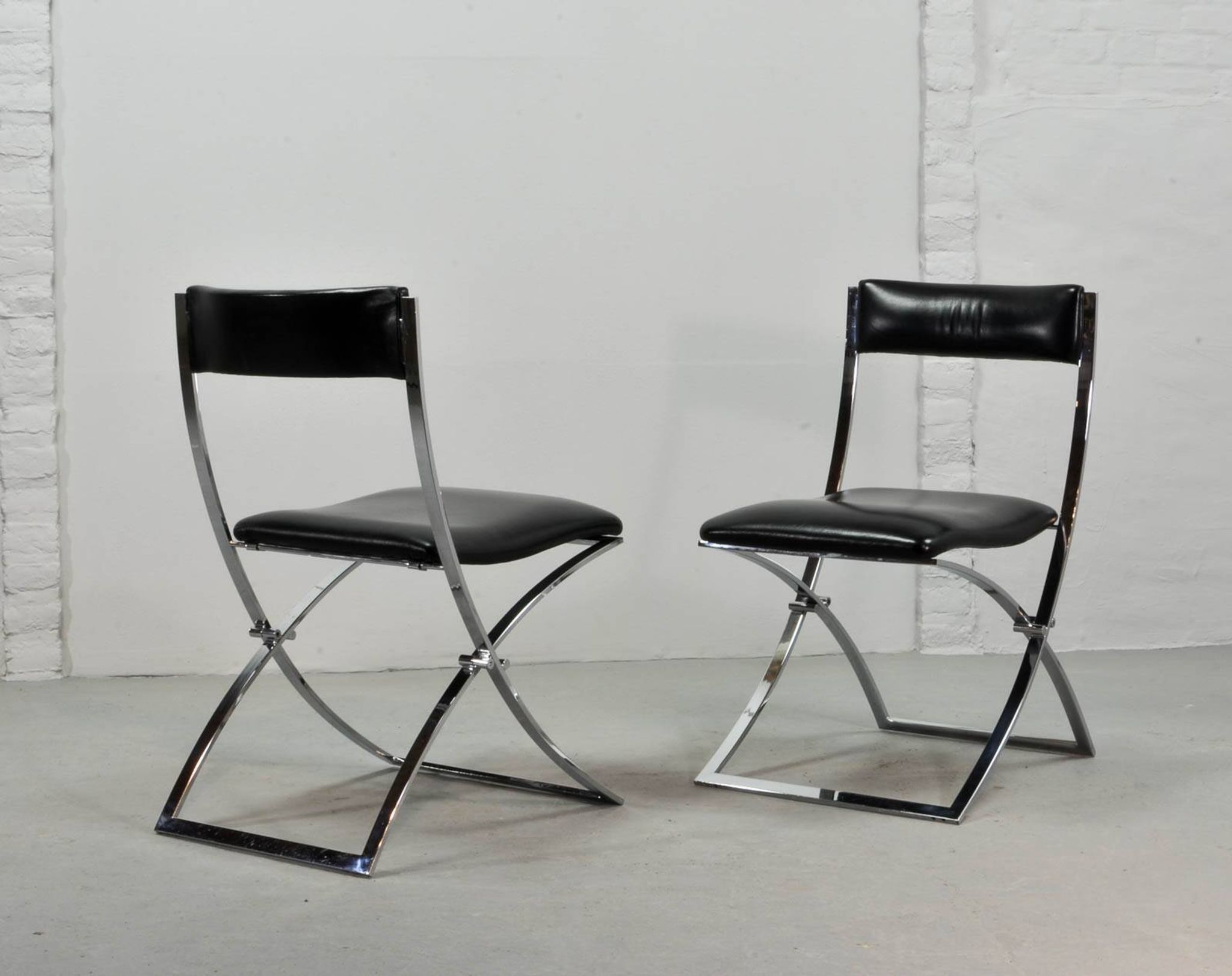 Chaises de salle à manger vintage Marcello Cuneo pour Mobel Italia, années 1980