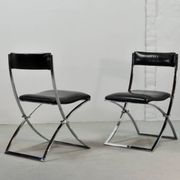 Chaises de salle à manger vintage Marcello Cuneo pour Mobel Italia, années 1980