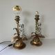 Pair of Lamps Attributed to Hans Kogl Vintage 1970 Hollywood Regency Wisteria