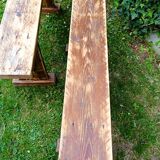 Set of 2 benches 1.18 m long