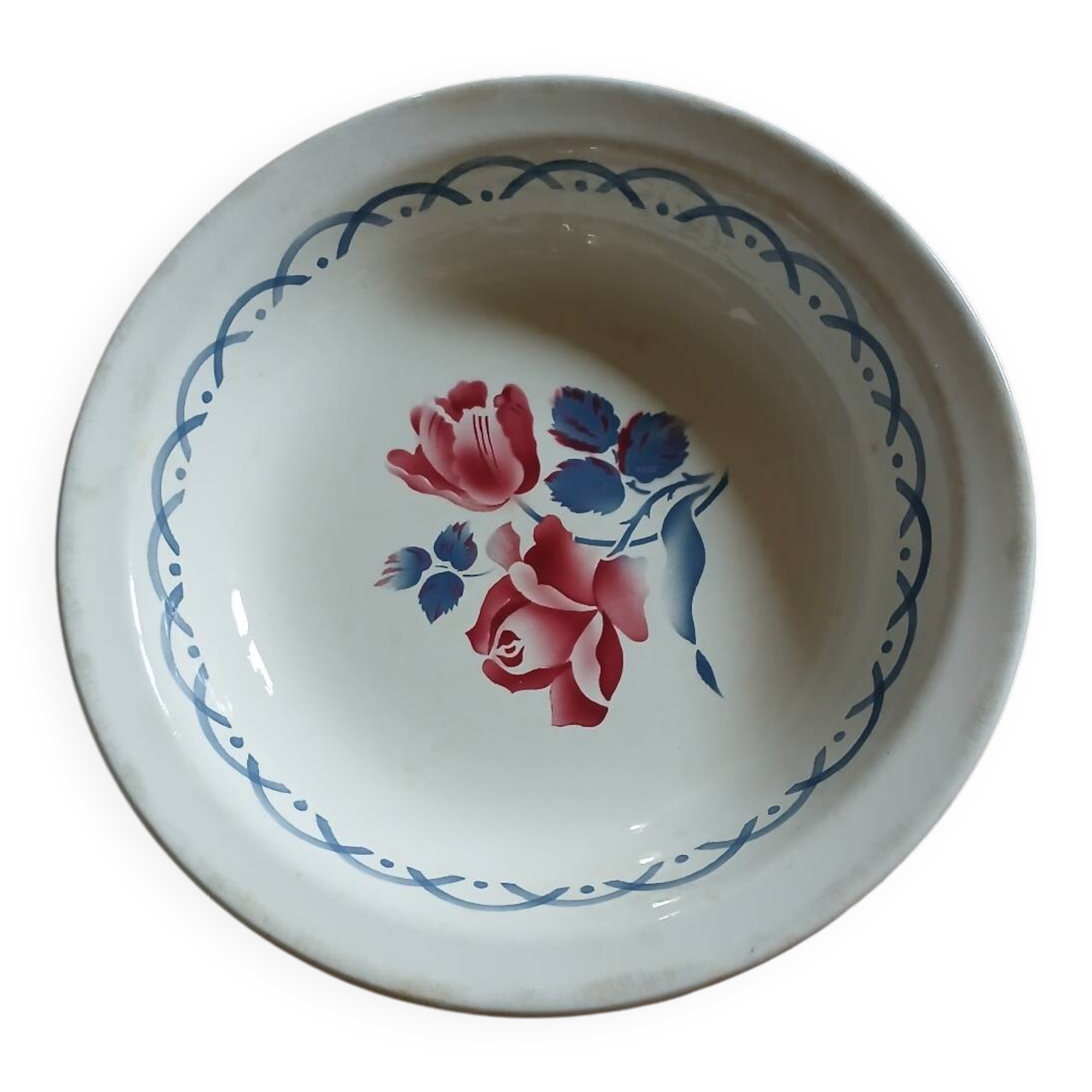 Old Digoin and Sarreguemines dish, "Cannes" model