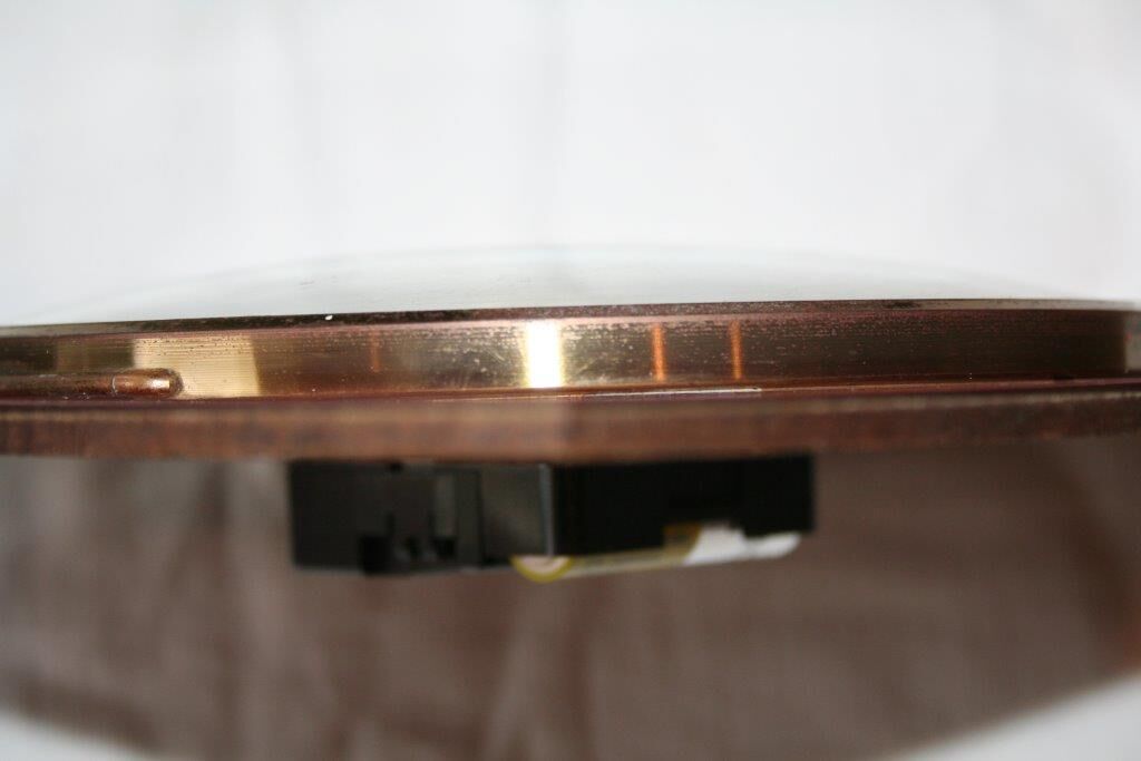 Bayard vintage formica wall clock red