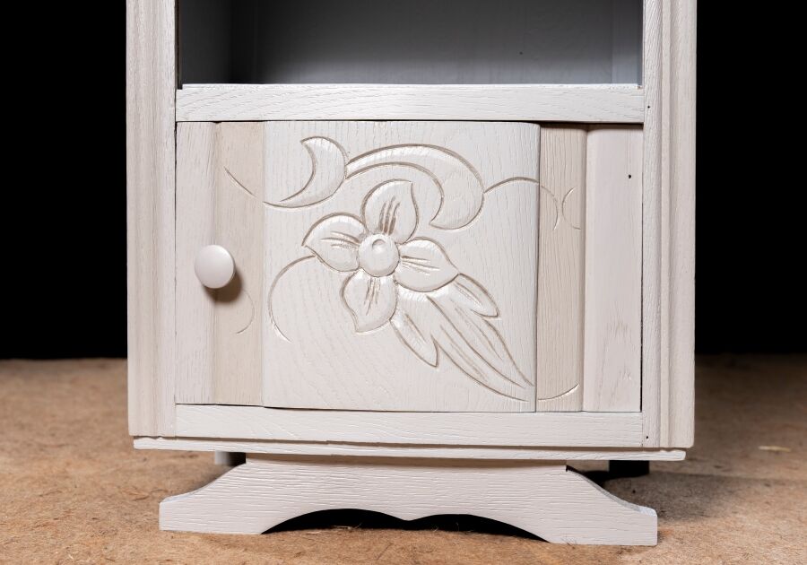 Black marble bedside