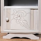 Black marble bedside