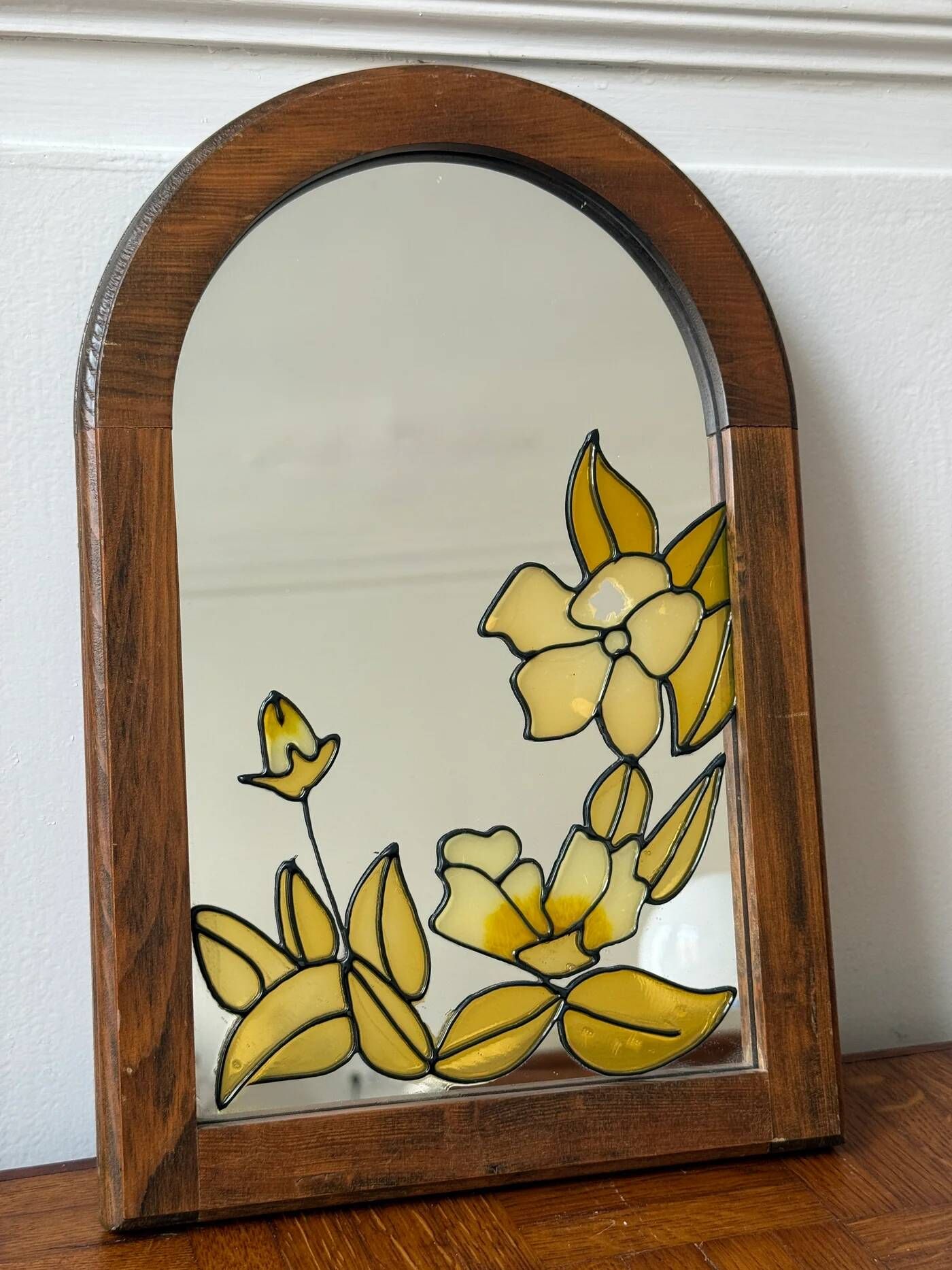Miroir vitrail style Tiffany
