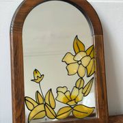 Tiffany-style stained glass mirror