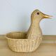 Panier osier canard