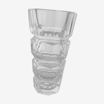 Vase en cristal taillé art déco
