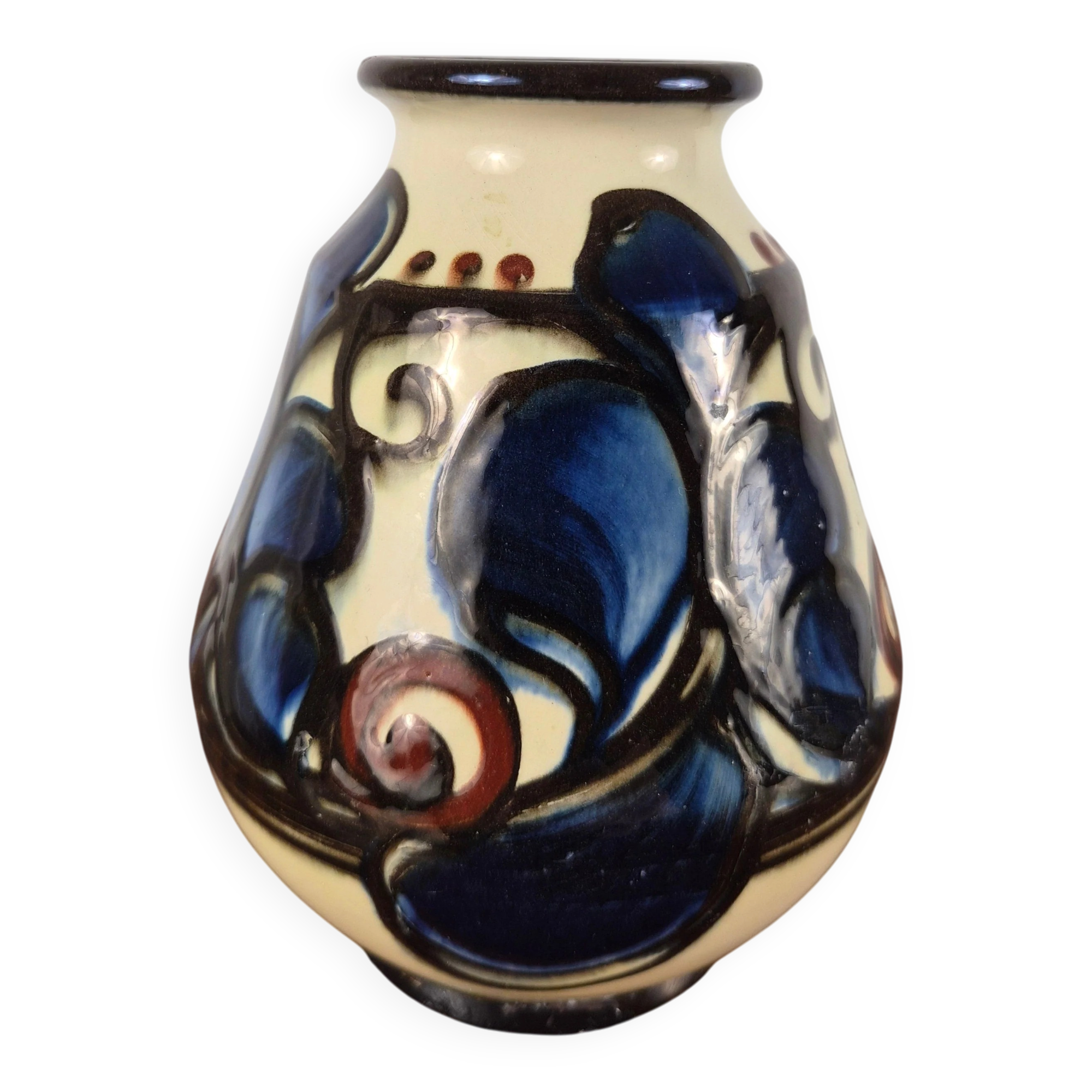 Small glazed stoneware vase, Danico workshop, Denmark, 1930
