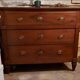 Antique Italian walnut commode, Louis XVI style, late 18th - 19th century.