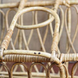 Vintage rattan couffin