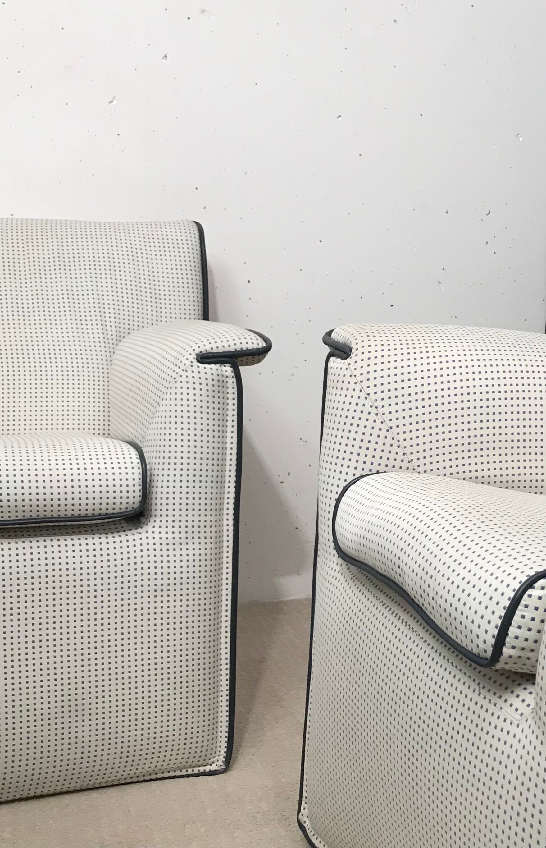 Pair of armchairs Laurianetta Afra and Tobia Scarpa, B-B Italia 1978