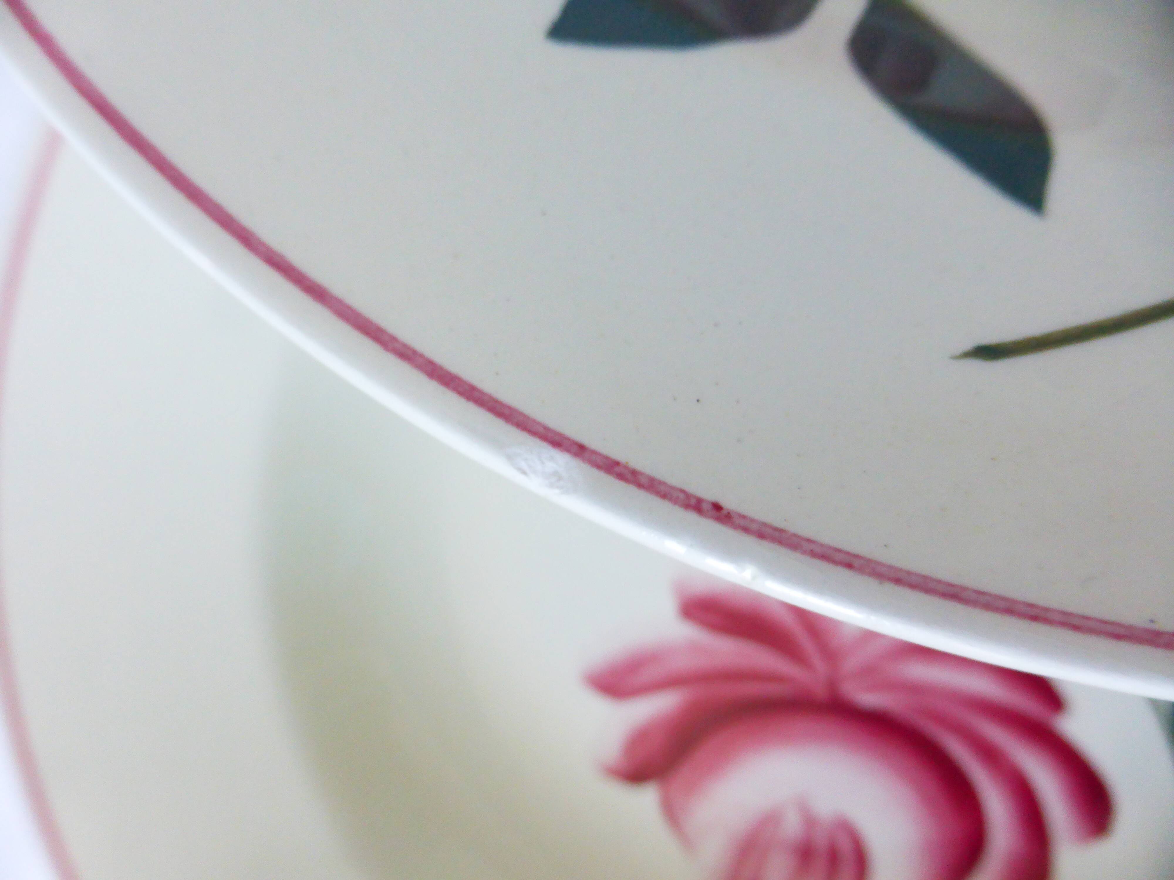 Set of 4 soup plates from Printemps Paris, Essonnes model 210619