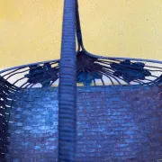 Metal basket in Art Deco style