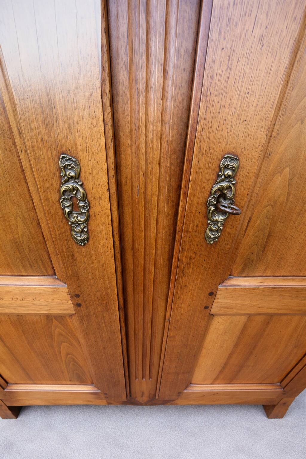 Antique walnut wardrobe – 19th century