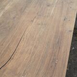 Farm table 2 drawers solid oak raw wood