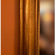 Antique gilded wooden mirror