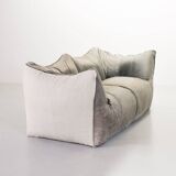 Mario Bellini 2-Seat Le Bambole Sofa for C&B Italia in Leather & Fabric 70s
