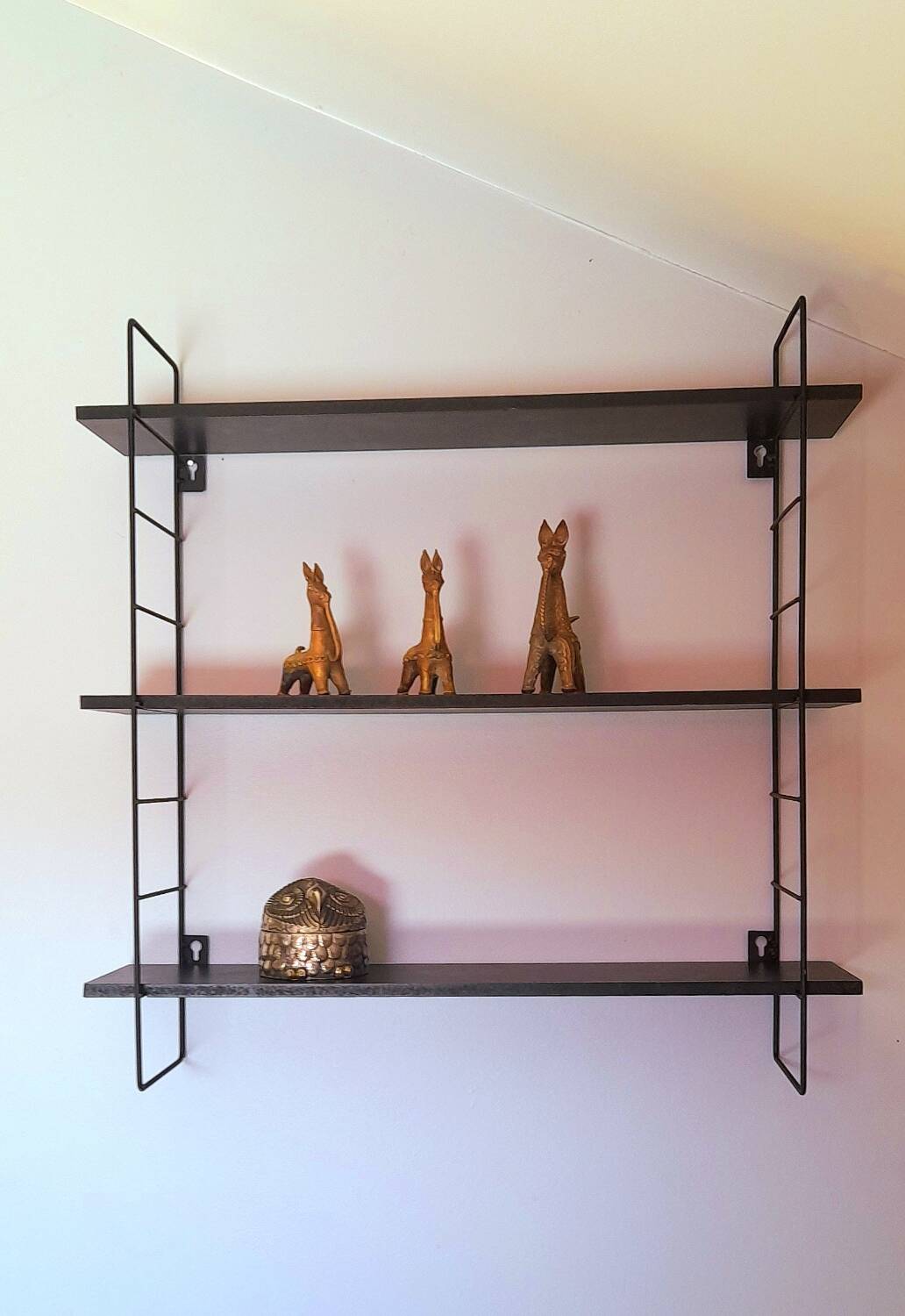 String style wall shelf