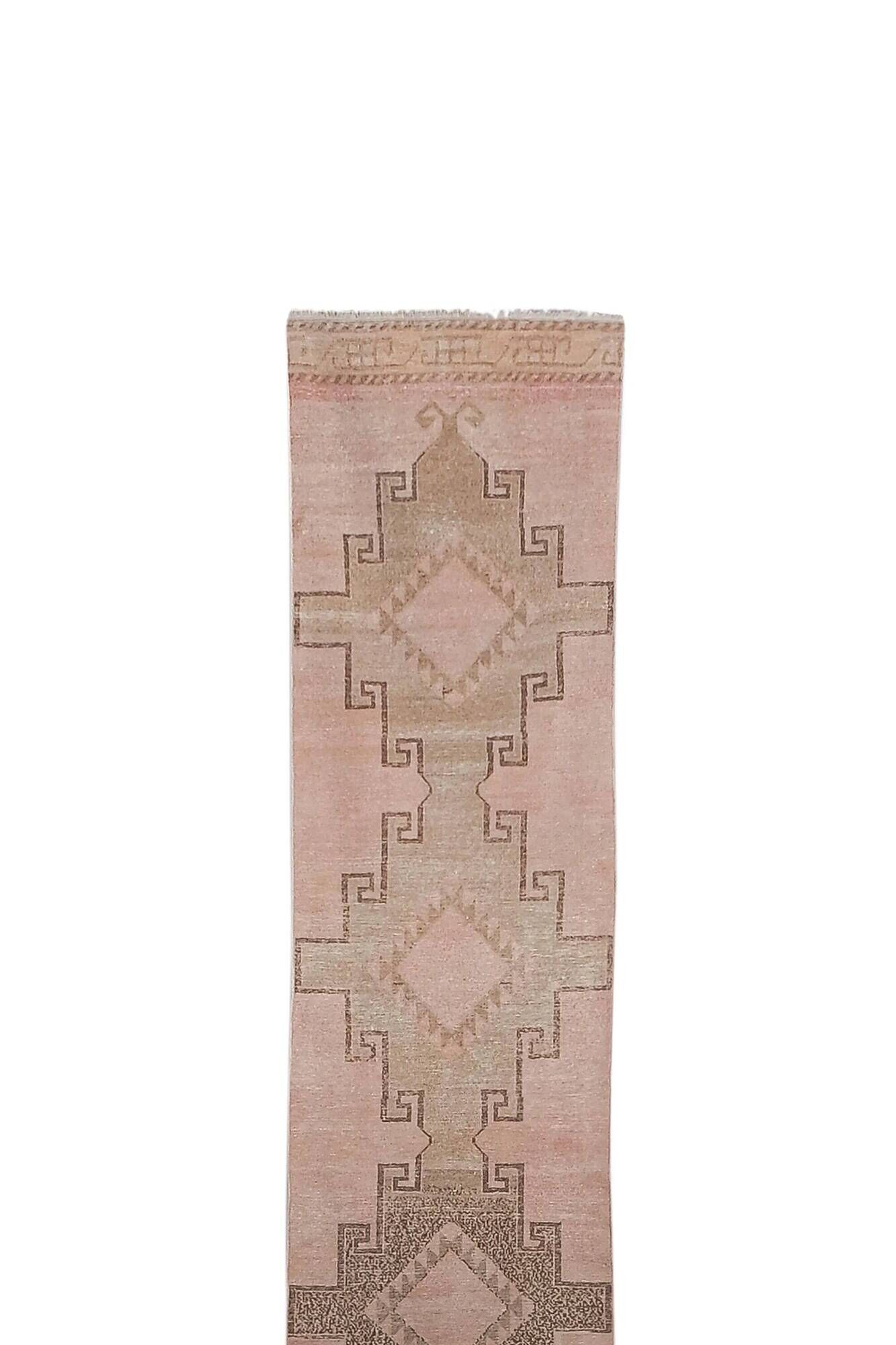 Tapis de couloir turc vintage