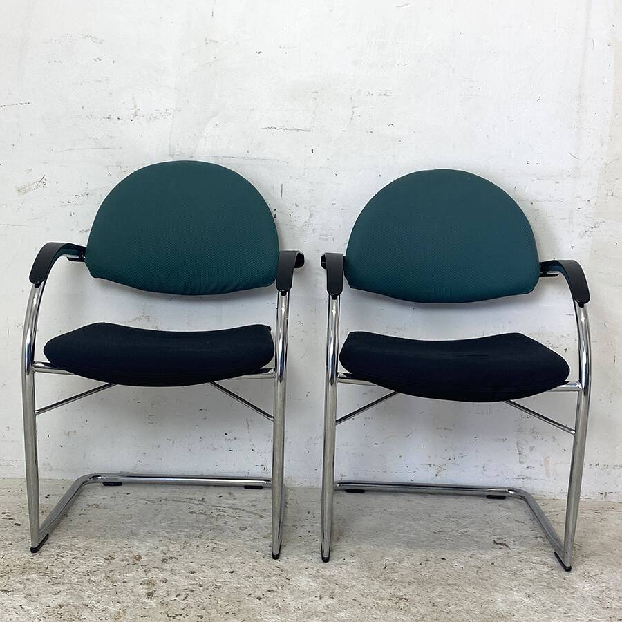 Pair of chairs model Onda edition VITRA Design Mario Bellini