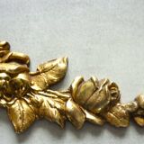 Pediment, gilded bronze, ornament for mirror, piece of furniture, signed Jacquet Grelier