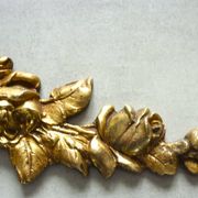 Pediment, gilded bronze, ornament for mirror, piece of furniture, signed Jacquet Grelier