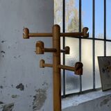 80s pine coat rack
