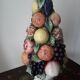 Centerpiece Ceramic fruit pyramid