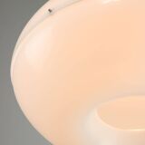 Italian Space Age Big White Doughnut Lamp, 70s