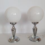 Pair of bedside lamps