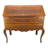 Louis XV style carved oak secretary 1930s
