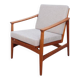 Vintage Thonet teak armchair, retro 1960s–70s style.