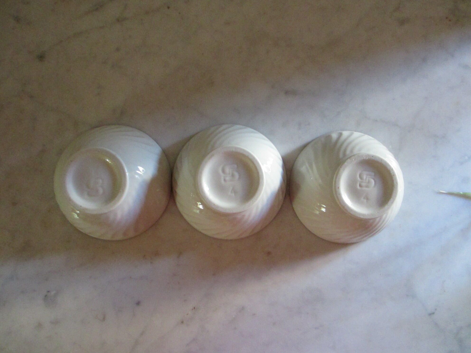 Lot of 3 bowls in Sarreguemine earthenware