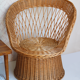 Fauteuil rotin dos éventail