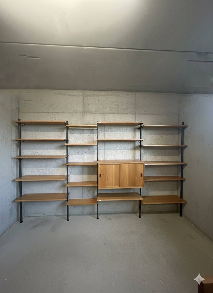 Wall unit, library Olaf Pira, Sweden 1960