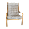 Vintage Danish beech lounge chair 1960s