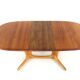 Glostrup oval 2x extendable dining table - massive teak - danish design