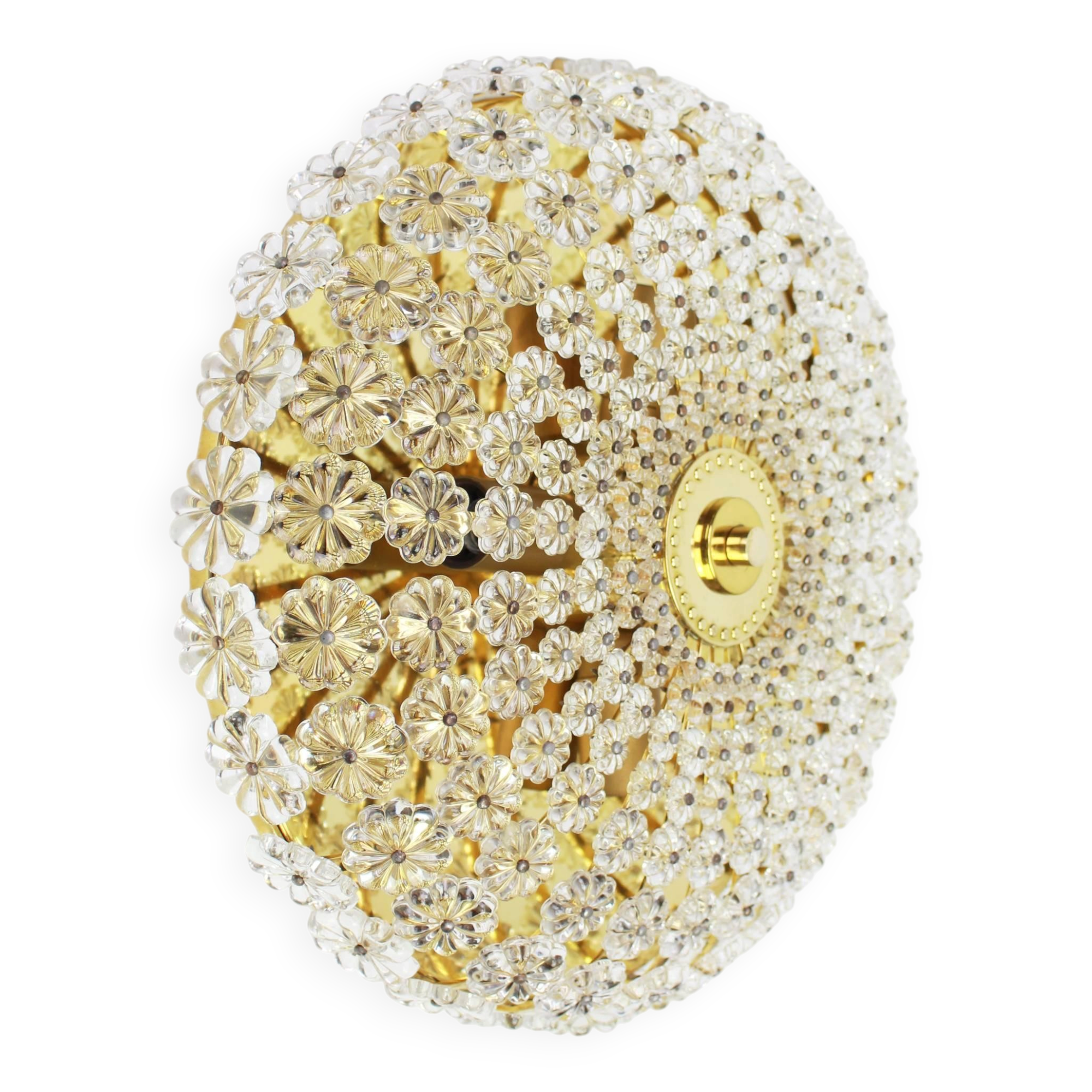 Wall sconce with magnificent flowers by Emil Stejnar, Austria, 1960s.