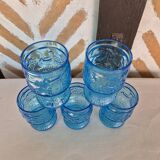 Vintage blue orangeade service