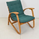 Fauteuil en bois de hêtre courbé, design Jan Vaněk, années 1930.