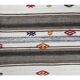 Vintage Turkish Hand-Knotted Wool Cotton White Kilim Runner Rug 65x140