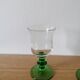 6 verres de liqueur à pied vert