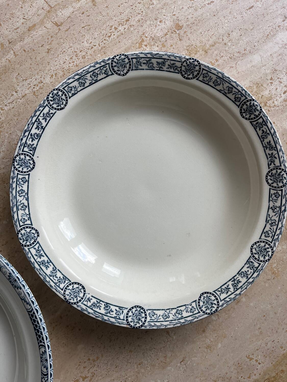 Pair of ironstone dishes