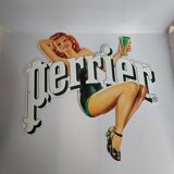 PERRIER pin up advertising plaque