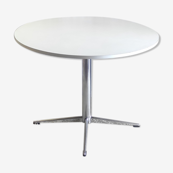 Table à manger design métal chromé et formica – années 70