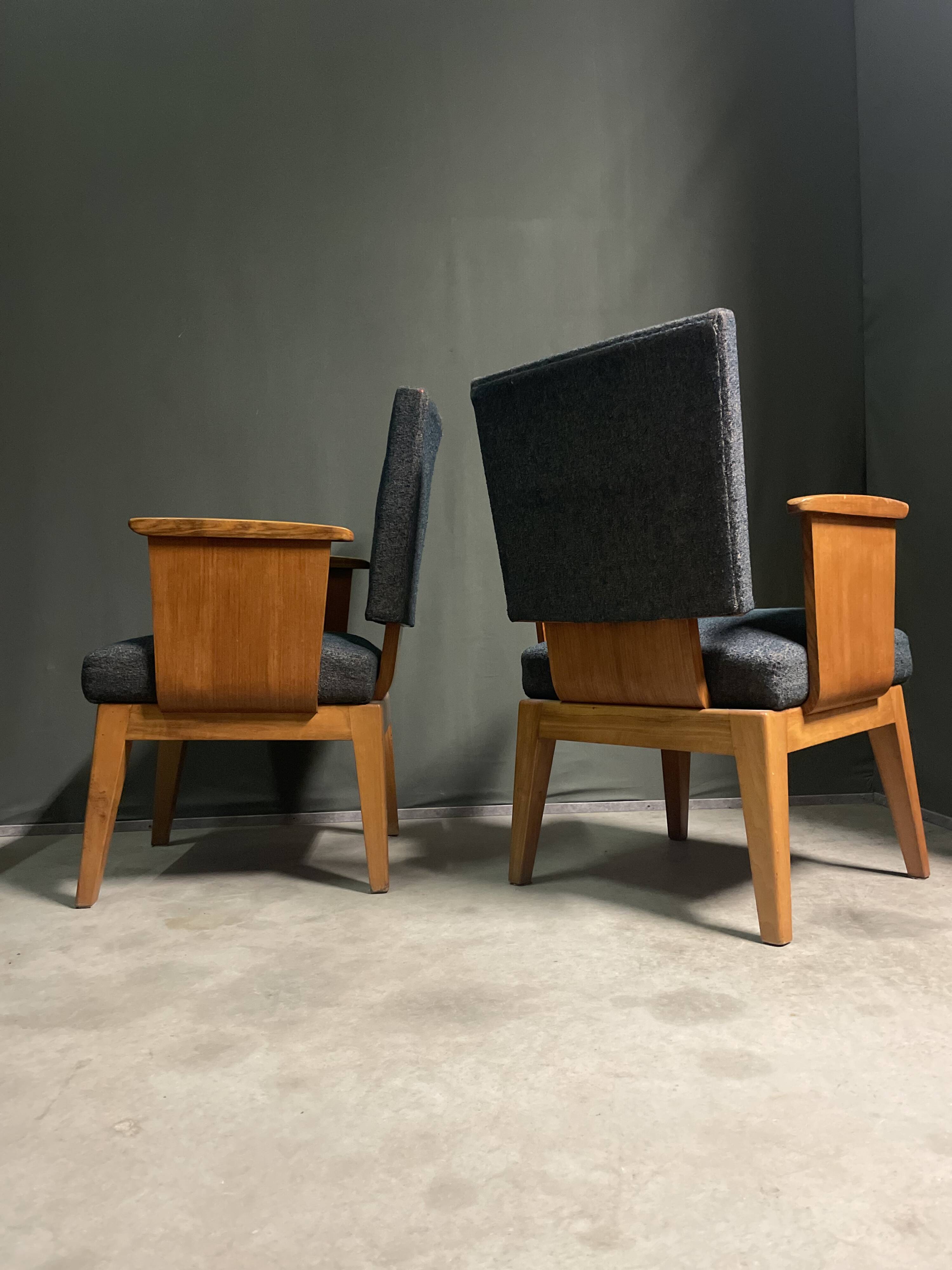 Extremely rare André Sornay style armchair, 1950s.