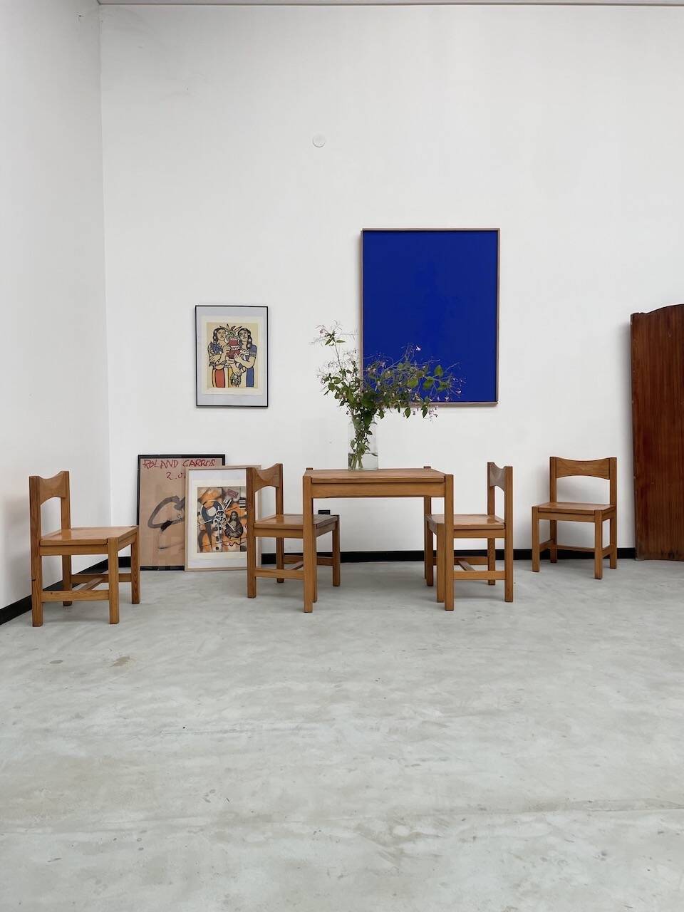 Table pin et chaises « hongisto » Ilmari Tapiovaara